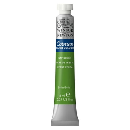 Green Watercolour - Winsor & Newton Cotman Watercolor, 8ml Tube, Sap Green