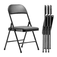 thumbnail image 1 of Set de 4 Sillas Negras Plegables Vanlig - Asiento Acolchonado Confort y Estructura Metálica, 1 of 8