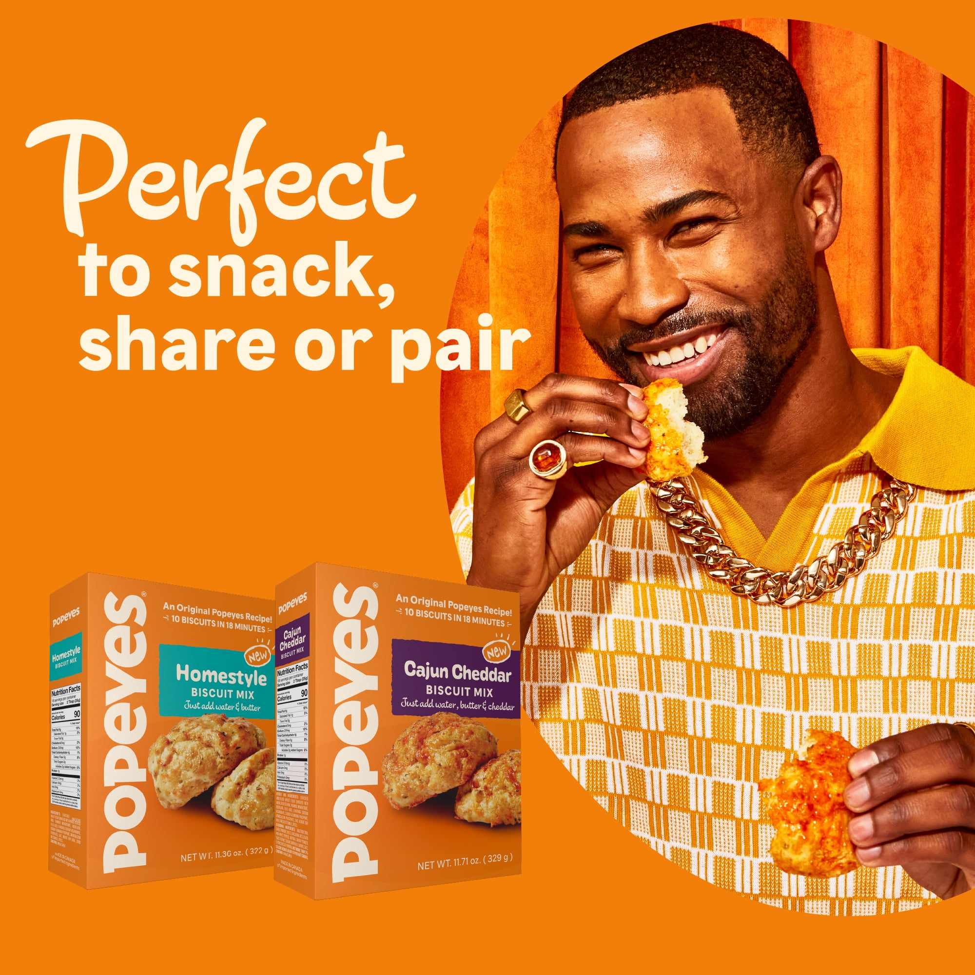 Popeyes Cajun Cheddar Biscuit Mix, 11.61 Ounces