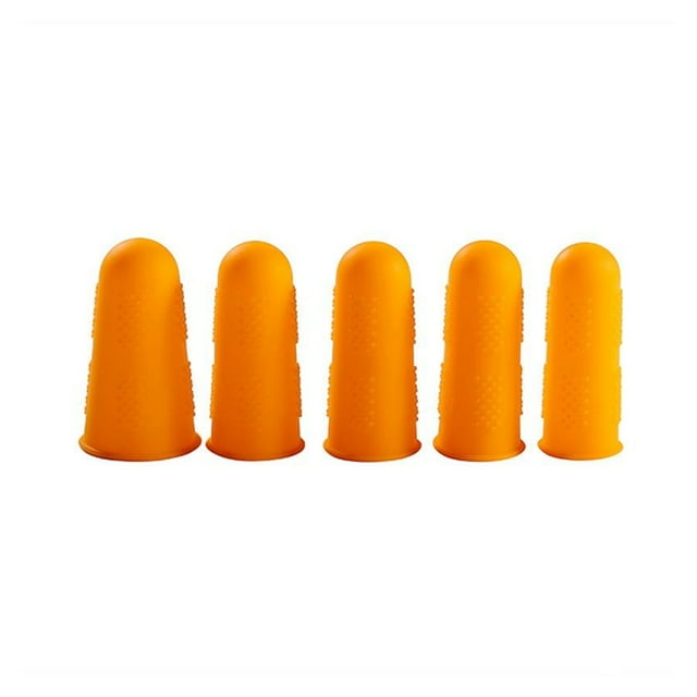 5Pcs Silicone Finger Protector Anti-Scratch High Temperature Resistant Anti-Scald Anti-Slip Anti-Cut Finger For Cooking Kitchen