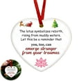 thumbnail image 5 of Dserhfy Memorial Christmas Ornaments Hug from Heaven Heart Shaped Christmas Tree Ornament Sympathy Gifts for Loss of Loved One, 5 of 8