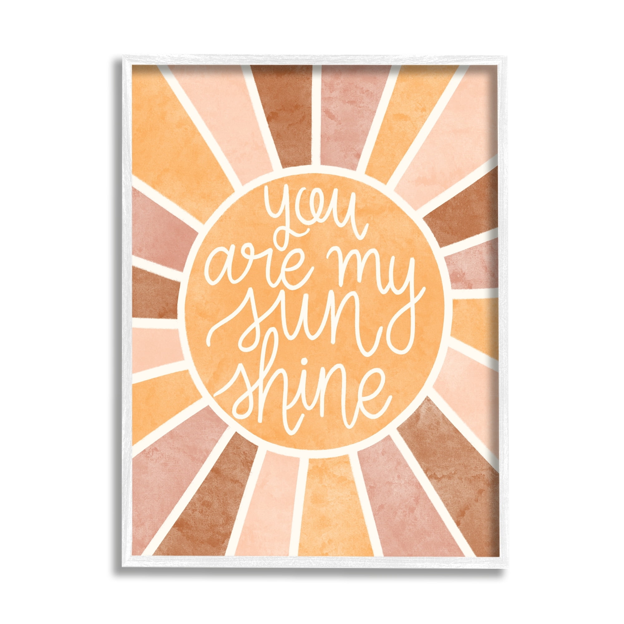 Stupell Industries You Are My Sunshine Boho Summer Geometric Pattern,16 x 20, Design by Taylor Shannon Designs