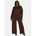 thumbnail image 2 of Scoop Women’s and Women’s Plus Ultimate Scubaknit Seamed Sweatpants, Sizes XS-4X, 2 of 5