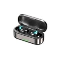 thumbnail image 2 of Auriculares intrauditivos compatibles con Bluetooth, auriculares recargables con Control táctil, auriculares deportivos portátiles para música con micrófono, cara sonriente, 1 par Sweethay EL022562-01B, 2 of 6