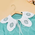 thumbnail image 2 of Petals Shaped Lace for Doll False Collar Ladies Shawl Wrap Detachable Embroidered Sunflower Mini Cape Clothes Accessorie, 2 of 8