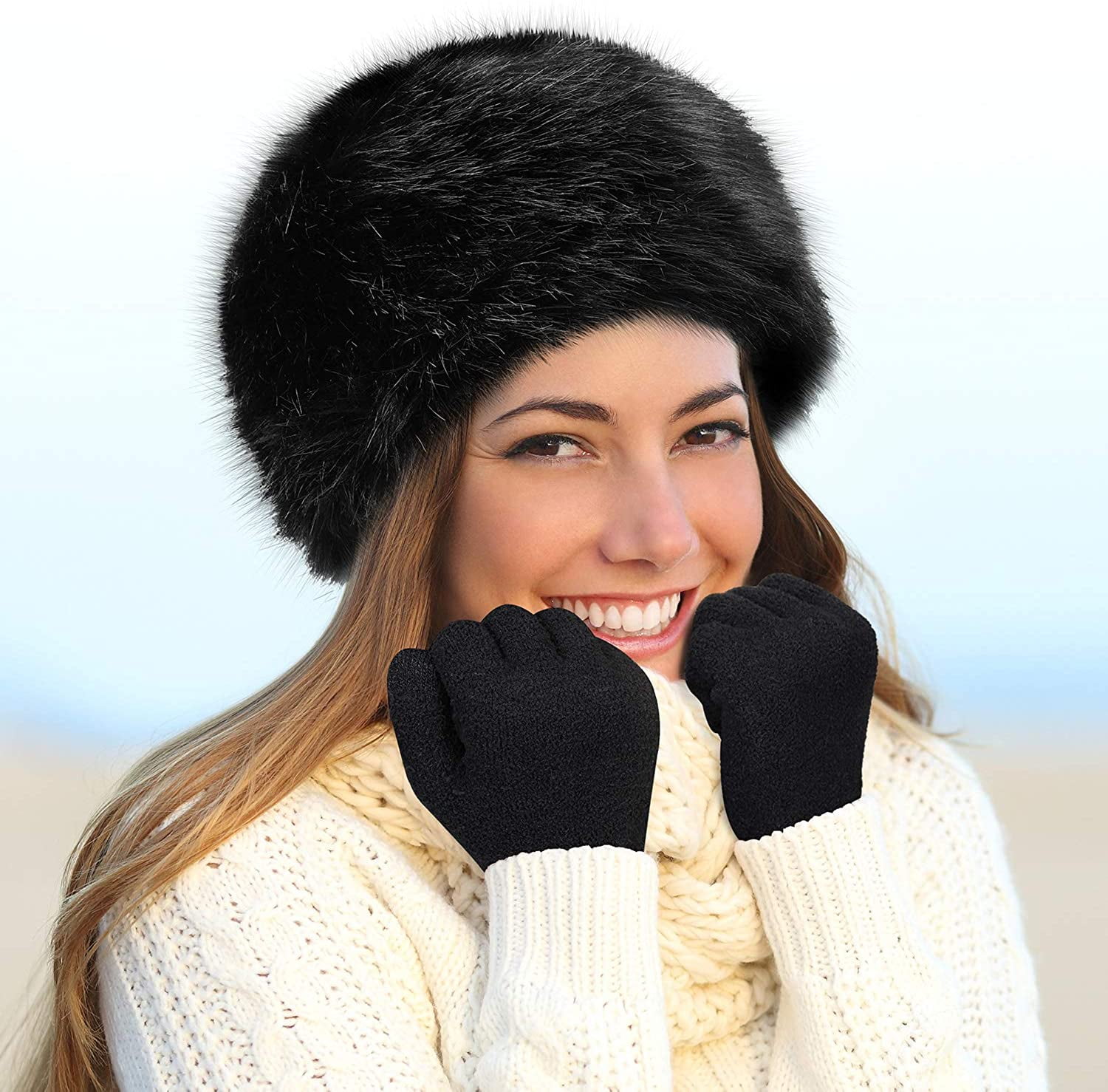 Women's Winter Faux Fur Hat Cossack 