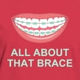 thumbnail image 3 of CafePress - Funny All About That Brace Parody T Shirt - Women's Traditional Fit Dark T-Shirt, 3 of 4