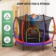 thumbnail image 4 of GVDV 55" Toddler Trampoline for Kids, Kids Trampoline with Enclosure Net and Balls, 4 of 7