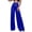 Blue, variant on Women's Sequin Wide Leg Pants High Waisted Glitter Palazzo Trousers Cocktail Party Disco Night Out Clubwear Red 4XL