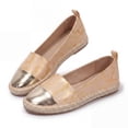 thumbnail image 4 of Rexoro Women Loafers Flats Cap Toe Woven Trim Comfort Slip On Women Shoes, 4 of 10