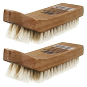 2 Pcs Shoe Brush Footwear Polish Leather Care Accessories Cleaner Cleaning Tool