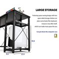 thumbnail image 2 of Foxemart L-Shaped Computer Desk, Industrial Corner Desk Writing Study Table with Storage Shelves, Space-Saving, Large Gaming Desk 2 Person Table for H, 2 of 6