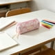 thumbnail image 1 of Bowknot Pencil Case For Girls Quilted Cottons Pen Bag Cute Large Capacity Stationery Organizer For Students Cosmetic Makeup Pouch With Zipper, 1 of 8