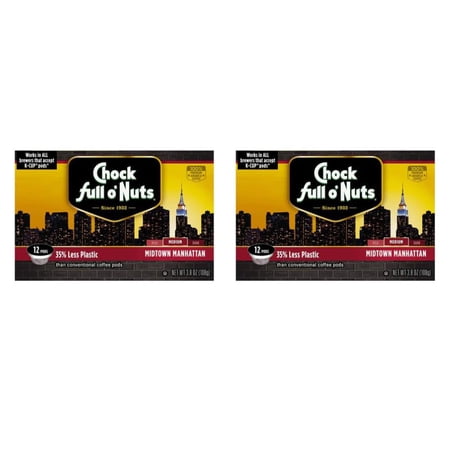 Premium Selections Medium Roast Midtown Coffee Single Serve Cups - 12 CT 3.8 Ounce (Pack of 2)