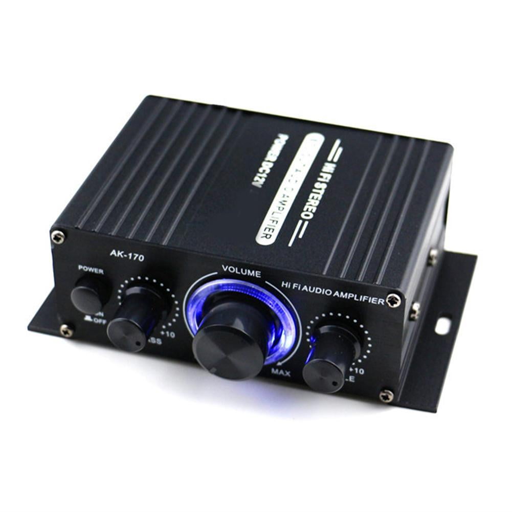 SGACAI 400W Mini HiFi Digital Bluetooth Stereo Audio Amplifier, 20W x 2 RMS, 200W x 2 Max, 2CH