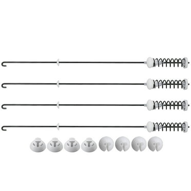 4 Pack Washing Machine Suspension Rods w/ Ball Cup Fit for Whirlpool Amana Maytag W10780048