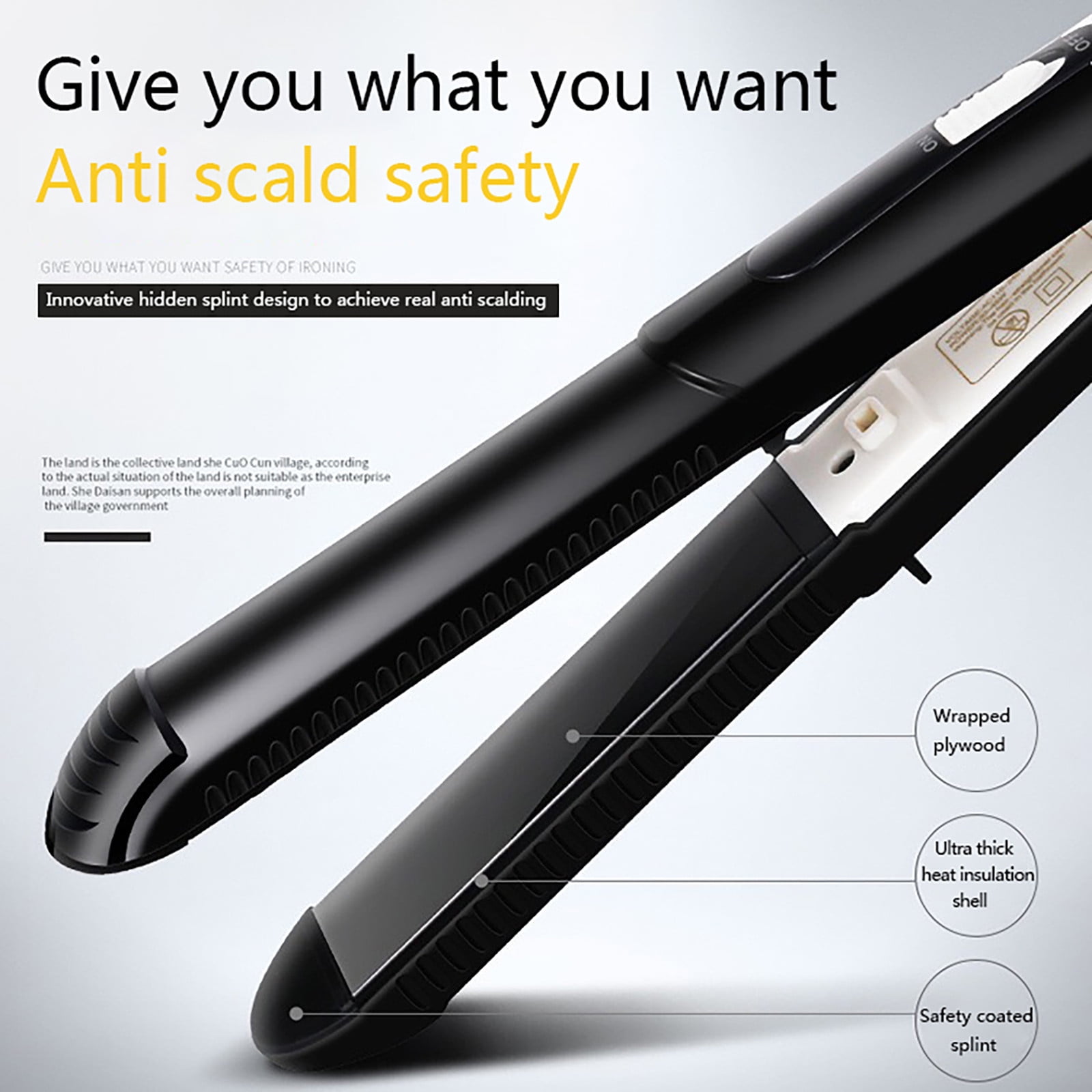 Kokovifyves Straight Hair Price Plate Curling Iron Dual-Use Mini