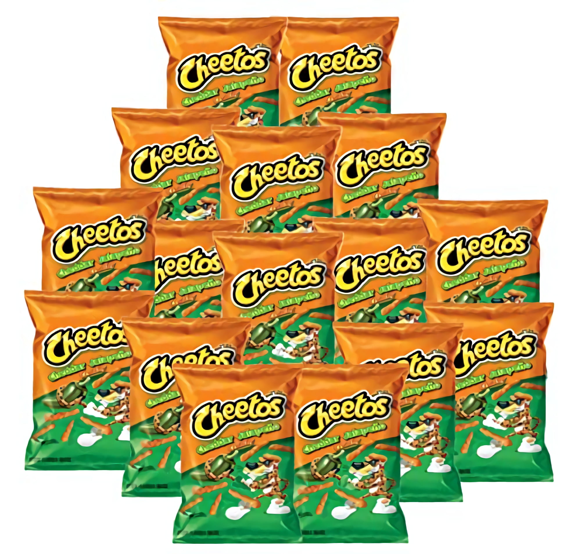 Cheddar Jalapeno Crunchy Corn Snacks 2 Oz Bags (16 Bags)