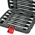 thumbnail image 5 of CARBYNE 18-Piece Metric & SAE Ball End Extra Long Hex Bit Socket Set (3mm to 10mm Metric, 1/8 to 3/8 inch SAE), 3/8" Drive, 5 of 9