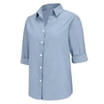 thumbnail image 4 of Kelon Blouses for Women Collared Boho Tops Lightweight Shirt Casual Going Out Top Fashion Tunics Trendy Flowy Clothing, S, 4 of 9