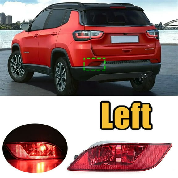 Phyun Rear Bumper Taillight Reflector Light Left For Jeep Compass 2017-2022