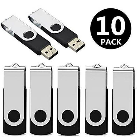 Aiibe 32gb Usb Flash Drives Thumb Drive 10 Pack Bulk 32 Gb Flash Drive Usb 2 0 Memory Sticks Swivel Jump Zip Drives 32gb 10 Pack Black Walmart Canada