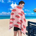 thumbnail image 4 of Coolnut Beach Towels Red Strawberry Dot Camping Towels Sand Free Beach Towel, 30"x60" Large Beach Towels Quick Dry Bath Travel Towels Pool Yoga Beach Mat for Men Women, 4 of 6