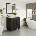 thumbnail image 3 of Eviva Acclaim C. 30" Transitional Espresso Bathroom Vanity with white carrara quartz countertop, 3 of 8
