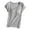 Grey, variant on Short Sleeved T Shirt With Chest Pad Bra Cup - Polyester/Spandex, for Casual/Daily