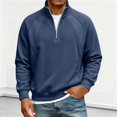 thumbnail image 2 of Quarter Zip Pullover Men 2026 Fall Winter Casual Long Sleeve Plain Collared Sweatshirts Mens Pullover Top, 2 of 5