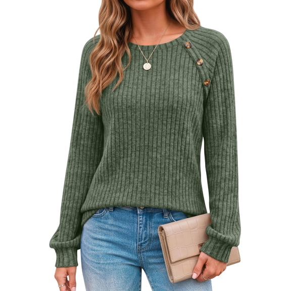 Fantaslook Womens Long Sleeve Shirts Casual Tunic Tops Work Dressy Blouses Fall Sweaters