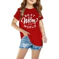 thumbnail image 1 of LSLJS Chemises pour Enfants T-Shirt Graphique à Manches Courtes Col Rond Crop Top pour Filles et Garçons de 3 à 14 Ans T-Shirt Tee, Chemises pour Filles Vêtements d'Été, 1 of 3
