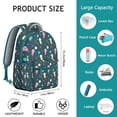 thumbnail image 6 of Playful Floral Cat Backpack for Women & Teens - Lightweight Waterproof School Bag for Travel & College - Large Capacity, 6 of 6