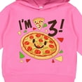 thumbnail image 3 of Inktastic I'm Three Pizza Birthday Party Toddler Hoodie, 3 of 4