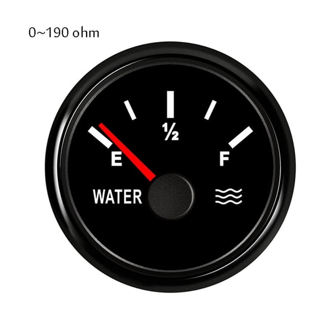 52mm Water Level Gauge Pointer for Car Truck Boat 12-24v Marine Water Level Meter 7 Colors Display Backlight ,Wide Applicability