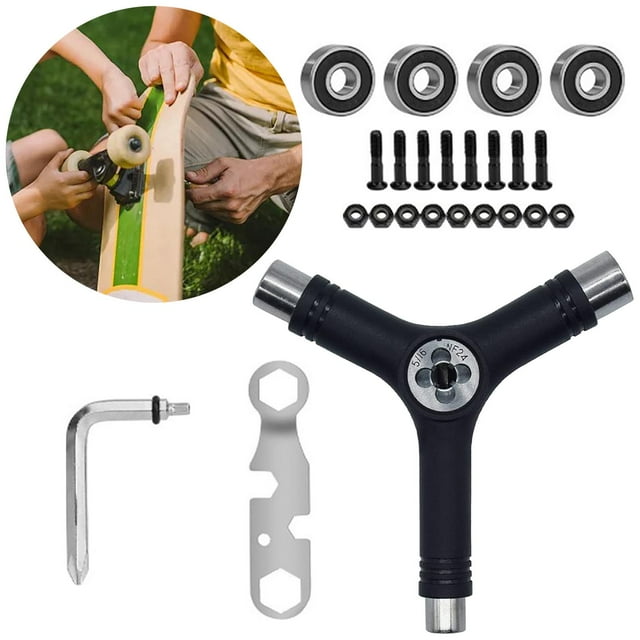 Herramienta para patines/destornildor Phillips accesorio de lve portátil Y herramienta de herramientas para monopatín/para patines de r Macarena Llave de reparación de monopatín