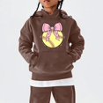 thumbnail image 4 of EnJoCho Girls Oversized Hoodie Softball Bow Graphic Pullover Hooded Sweatshirt Long Sleeve Front Pocket Casual Fall Winter School Sporty for Kids Teens, 4 of 5