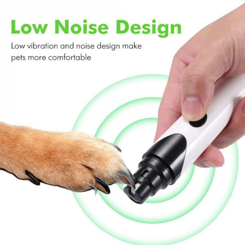 Quiet Dog Nail Grinder,Electric Noise Free Pet Nail Grinder,Grooming Nail Clippers Trimmer