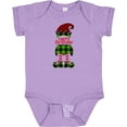 thumbnail image 3 of Inktastic Merry Christmas Elf in Red and Green Plaid Boys or Girls Baby Bodysuit, 3 of 5