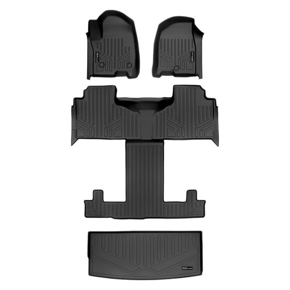SMARTLINER 3 Rows & Cargo Liner Set Compatible With 2021-2025 Cadillac Escalade with 2nd Row Bucket Seats