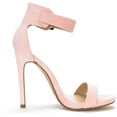 thumbnail image 4 of BURUDANI Women's Ankle Strap Open Toe Stilettos High Heel Sandals Party Dress Pink/Suede Size 6, 4 of 4