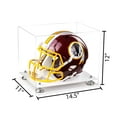 thumbnail image 2 of Clear Acrylic Football Helmet Display Case with Silver Risers and White Base (A002-SR), 2 of 2