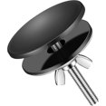 thumbnail image 1 of 2 Inch Kitchen Sink Hole Cover Faucet Hole Cover Stainless Steel Kitchen Sink Tap Hole Plate Stopper Cover Blanking Metal Plug (matte Black) Wyelv, 1 of 4