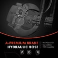 thumbnail image 2 of A-Premium Front Driver Brake Hydraulic Hose Compatible with Honda and Acura Models - CR-V 2012-2016, RDX 2007-2012 - Replace# 1465STKA00, 2 of 8