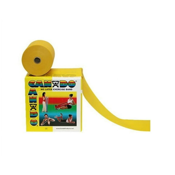 School Specialty 020421 No-Latex X-Light Resistance Band, Yellow 50 Yards