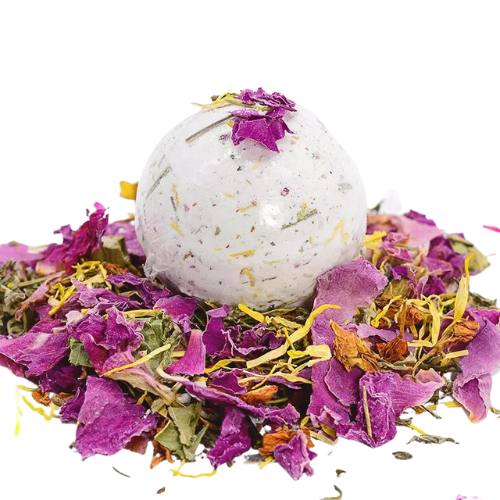 Two Yo-Ni Bath Bomb, Luxurious Rose Scent, Nourishing & Skin Smoothing, 1-Count