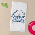 thumbnail image 3 of CafePress - Coastal Nautical Beach Crab - Large Beach Towel, Soft 30"x60" Towel with Unique Design, 3 of 3