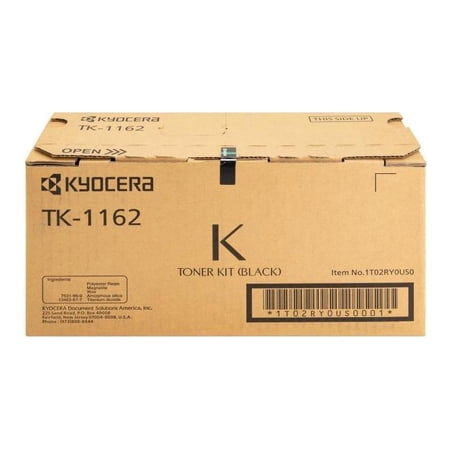 UPC: 0632983040577 | Black Toner Cartridge for Kyocera TK-1162 ECOSYS P2040dw  Genuine Kyocera Brand