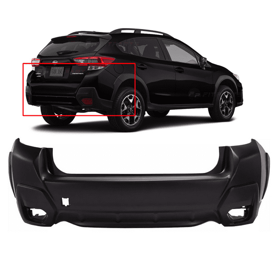 DCP Rear Bumper Cover For 2018-2023 Subaru Crosstrek Primed SU1100187