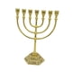 thumbnail image 3 of Portavelas Menorah Con 7 Ramas Centro De Mesa Shabat Candelabros Aureate Dorado, 3 of 9